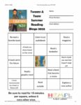 2023 Summer Reading Program Bingo Sheet 2 - Tween and Teen