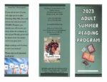 2023 Summer Reading Program Flyer for Adults